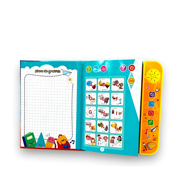 Livro Inteligente Educativo Eletrônico Bilíngue Didático