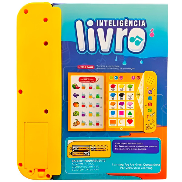Livro Inteligente Educativo Eletrônico Bilíngue Didático