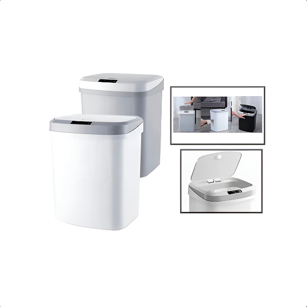 Lixeira Automática Inteligente Com Sensor 16 Litr...