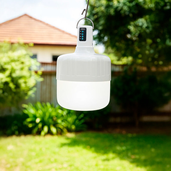 Lâmpada Emergência Recarregável Luminária Camping 48W