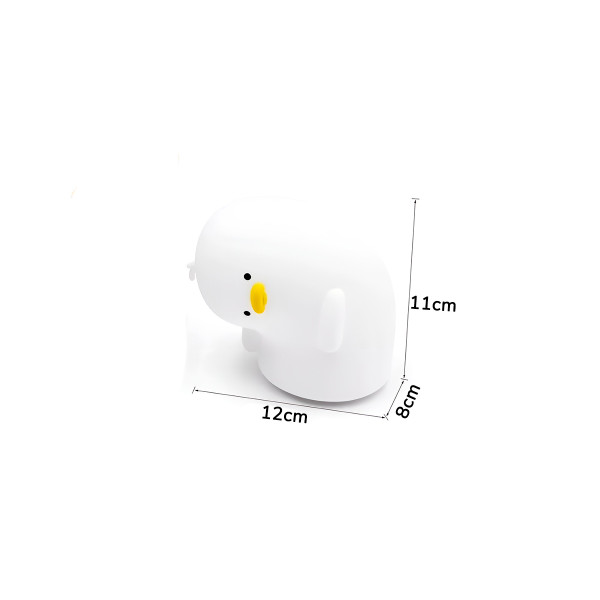 Luminária Infantil Patinho Torto LED de Silicone