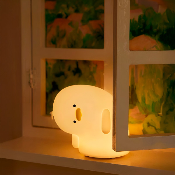 Luminária Infantil Patinho Torto LED de Silicone
