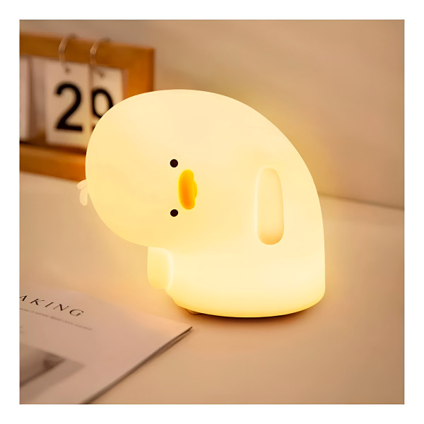 Luminária Infantil Patinho Torto LED de Silicone