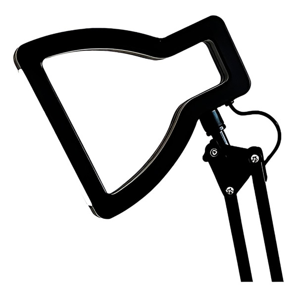 Luminária de Mesa 3D Lâmpada Dimerizável LED Preto
