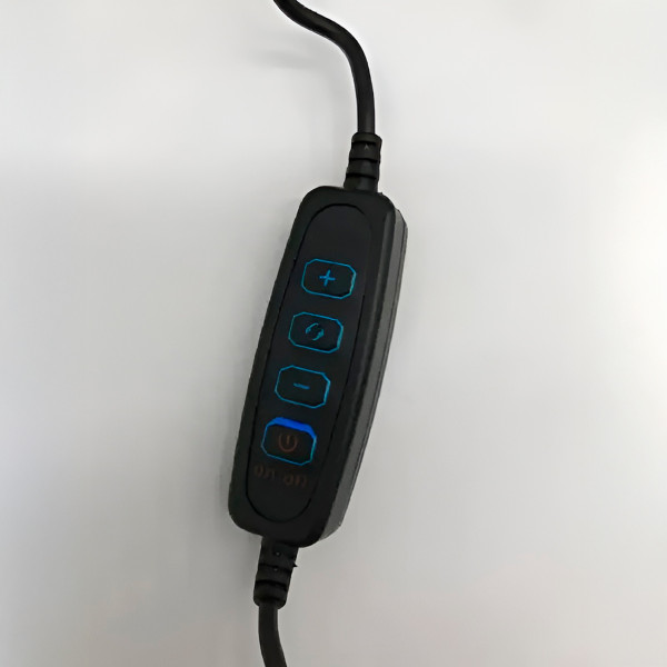 Luminária de Mesa 3D Lâmpada Dimerizável LED Preto