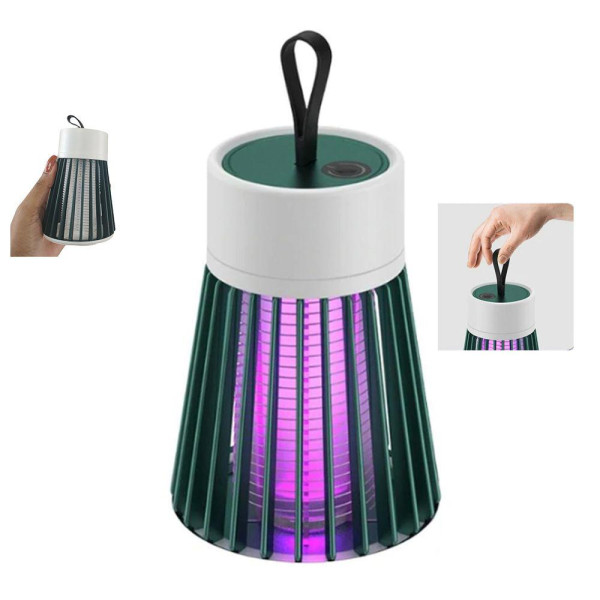 Luminária LED Repelente Elétrico Armadilha Ultravioleta Mata Mosquito USB