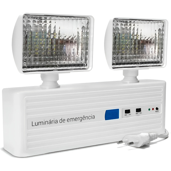 Luminária Lâmpada de Emergência Ajustável Pote...