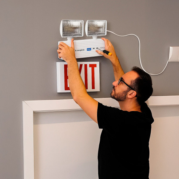Luminária Lâmpada de Emergência Ajustável Potente Bivolt