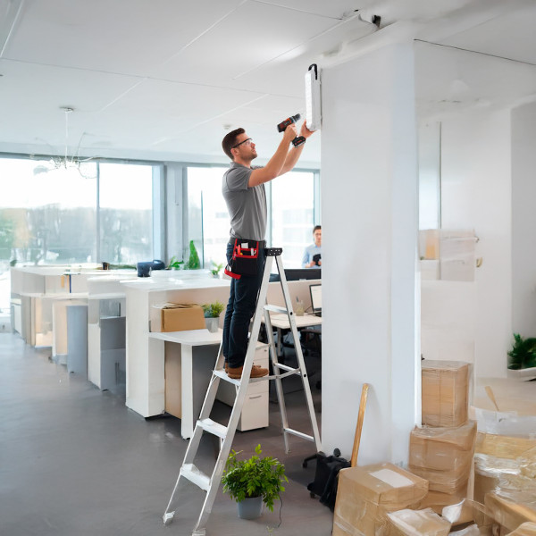 Luminária Lâmpada Emergência 42 LEDs Recarregável Branco