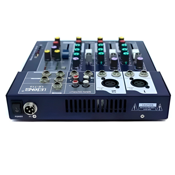 Mesa de Som Digital Mixer USB 4 Canais Bluetooth MP3 Player