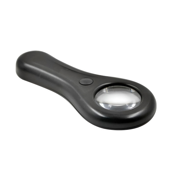 Mini Lupa de Mão LED UV Branco Testa Nota Amplia�...