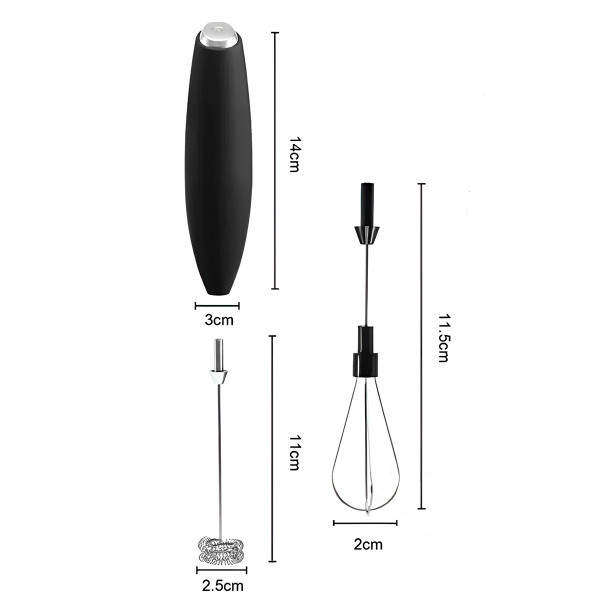 Mini Mixer Misturador com Suporte 2 Pontas Portátil