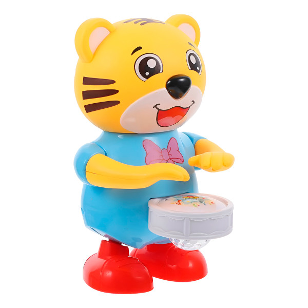 Mini Tigre Músico Dançarino Luzes Sons Tambor Diversão