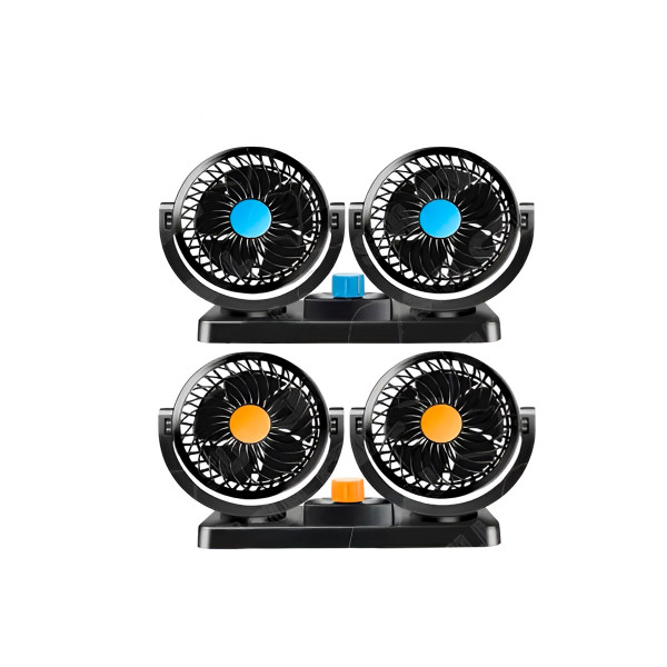 Mini Ventilador Duplo Automotivo Ajustável Painel...