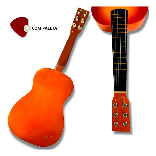 Mini Violão Instrumento Musical Infantil Corda de Aço