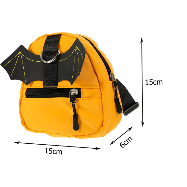 Mochila Coleira Peitoral para Pet Personagem Morcego