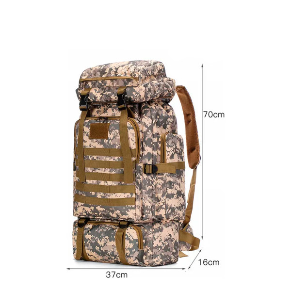 Mochila Tática Cargueira Impermeável 80 Litros Camping
