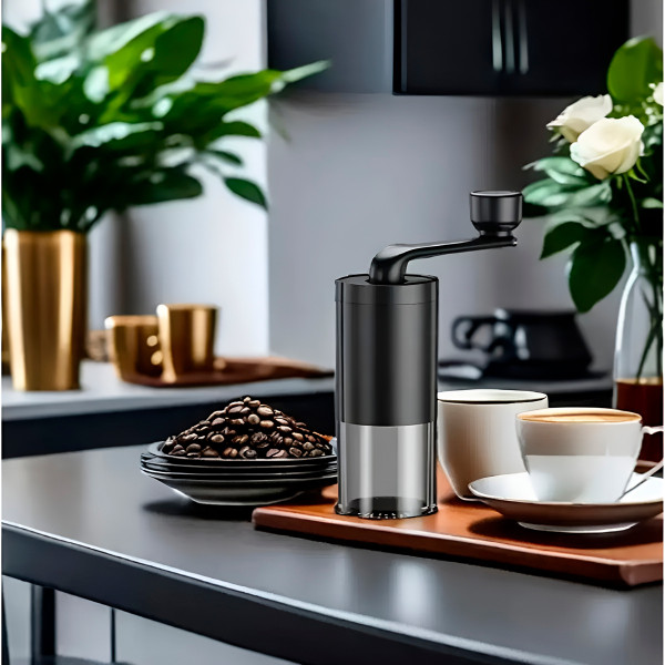 Moedor de Café Manual Portátil | Moagem Ajustável para Café Gourmet