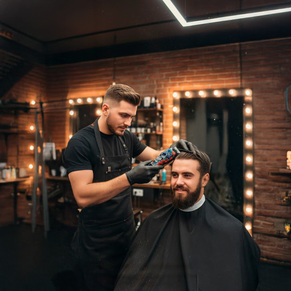 Máquina Profissional Cortar Cabelo Caveira Bivolt Recarregável