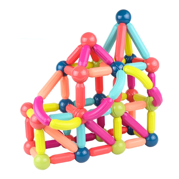 Peças Magnéticas Montar 56 Peças Brinquedos Cri...
