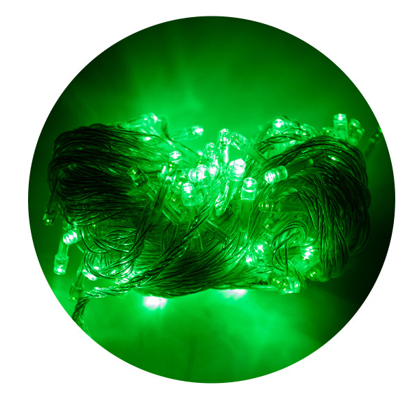 Pisca Pisca LED Cordão 10 Metros 100 Lampadas Formato Gota Fio