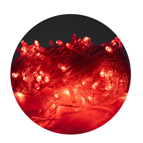 Pisca Pisca LED Cordão 10 Metros 100 Lampadas Formato Gota Fio