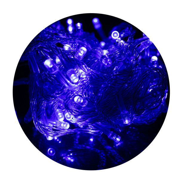 Pisca Pisca LED Cordão 10 Metros 100 Lampadas Formato Gota Fio