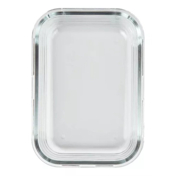 Pote de vidro hermetico para alimentos com tampa plastica 1040ml