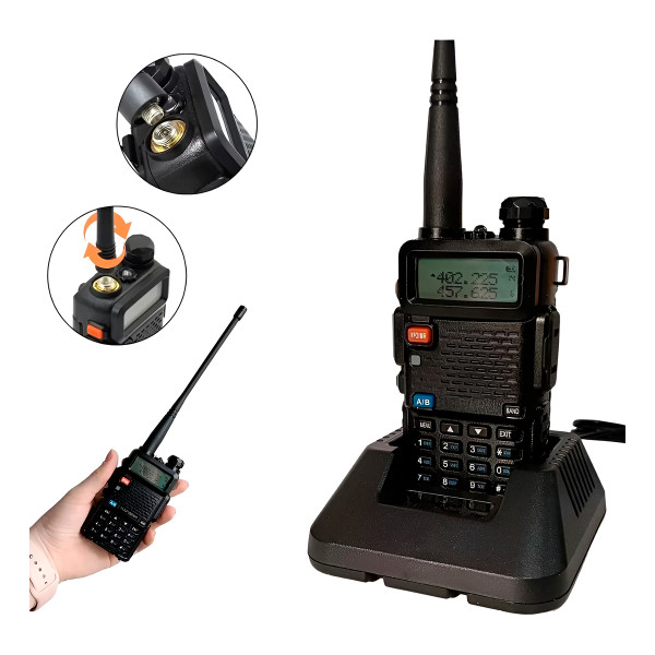 Rádio Comunicador Walkie Talkie VHF UHF Comunica�...
