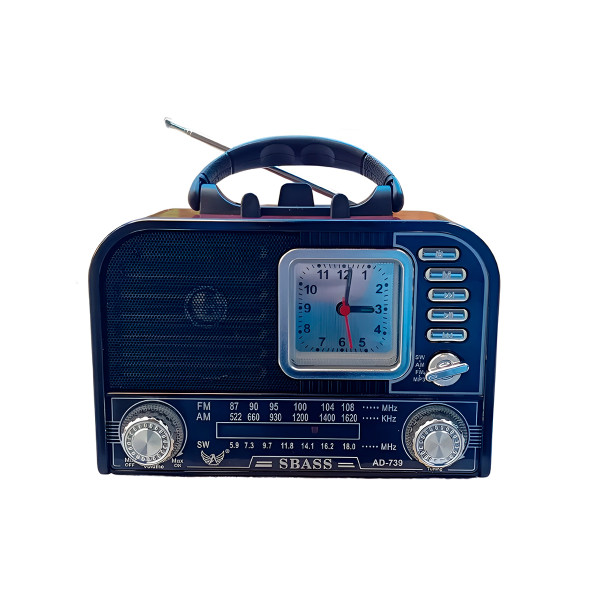 Rádio Retrô Vintage FM/AM USB Bivolt Bluetooth c...