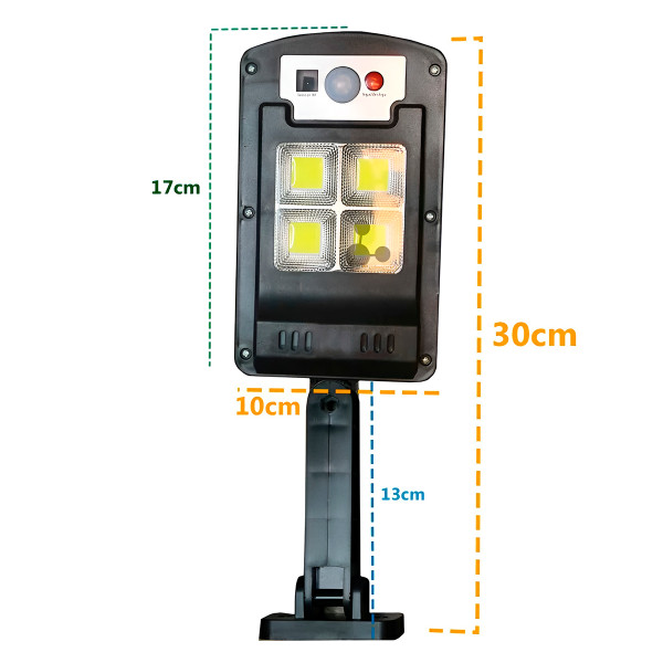 Refletor Painel Solar Luminária Externa Sensor Presença