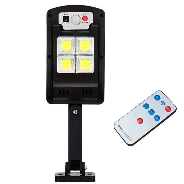Refletor Painel Solar Luminária Externa Sensor Presença