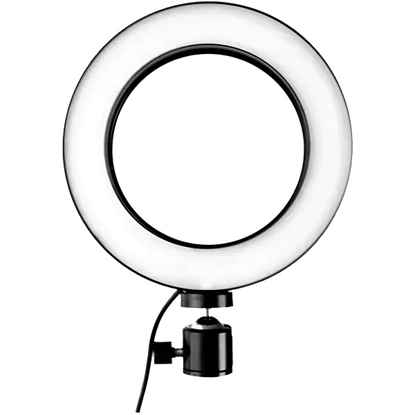 Ring Light 8 Polegadas com Suporte LED Luz Foto Vídeo