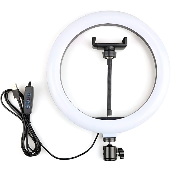 Ring Light  Aro 10 Polegadas com Suporte LED Luz F...