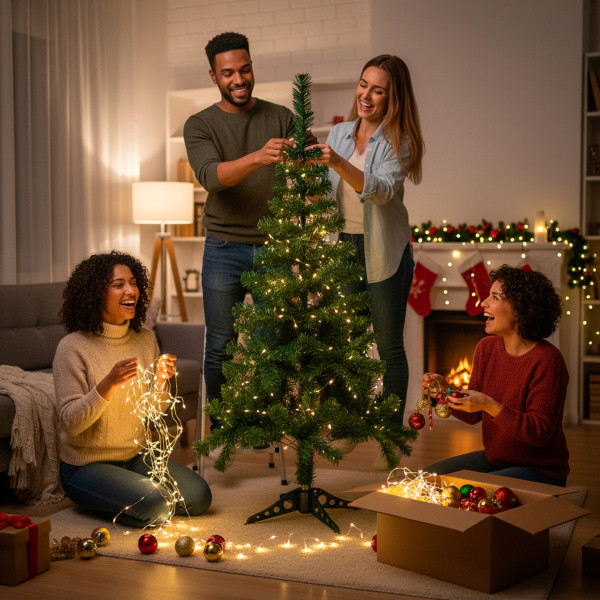 Árvore de Natal Verde 1,20 Metros Decoração Festas