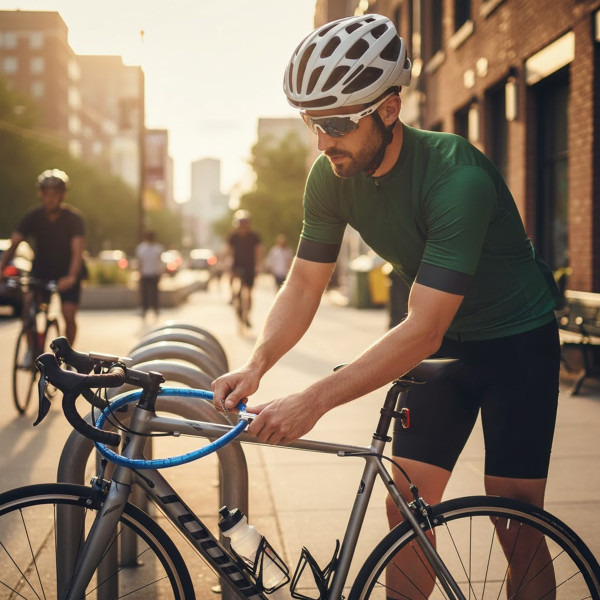Trava Segurança Bike 1 Metro Cadeado Corrente Antifurto
