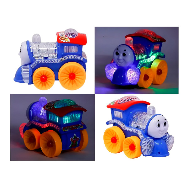 Trenzinho Locomotiva Brinquedo Infantil Luz Som Bate e Volta