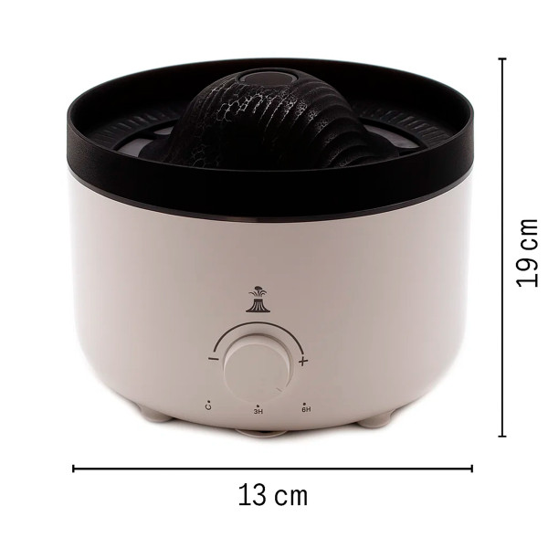 Umidificador de Ar Difusor Aromatizador Efeito Vulcão