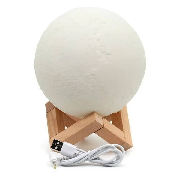 Umidificador Difusor Luminária Lua 3D 1500ml Arom...