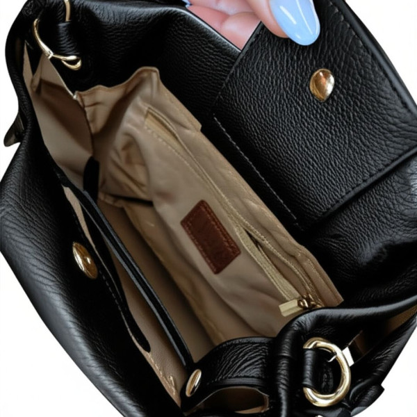 Bolsa Feminina Transversal Preta com Alça Trançada | Elegante