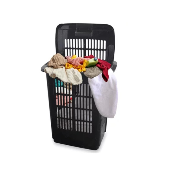 Cesto de Lavanderia 60 Litros Preto