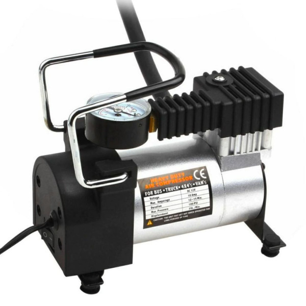 Compressor de Ar 12V Veicular Portátil Profission...