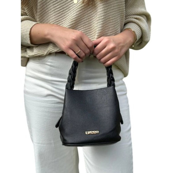 Bolsa Feminina Transversal com Alça Trançada 