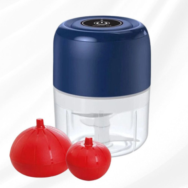 Kit Porta Alho E Cebola 2 Peças E Mini Processador Triturado