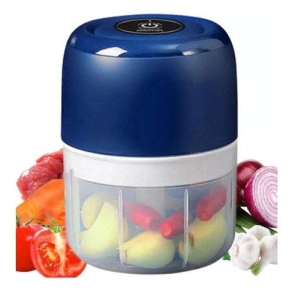 Kit Porta Alho E Cebola 2 Peças E Mini Processador Triturado