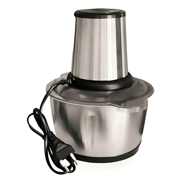 Triturador De Alimentos Carne e Legumes Elétrico 3L Aço Inox